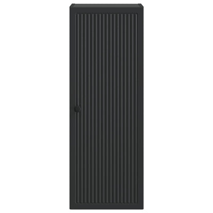 vidaXL Wall-Mounted Cabinet Black 33 x 34.5 x 90 cm Engineered Wood 4