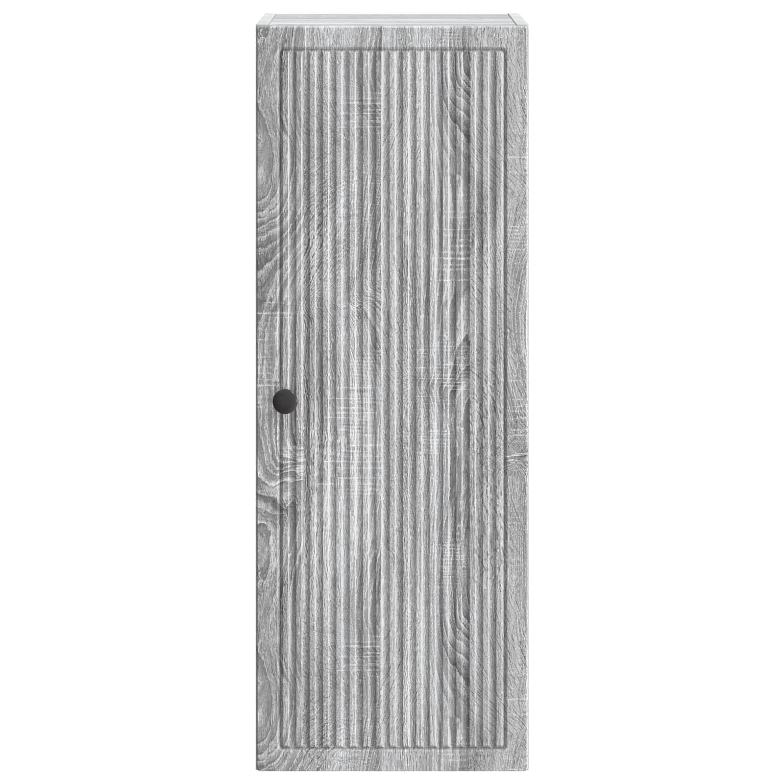 vidaXL Wall-Mounted Cabinet Grey Sonoma 33 x 34.5 x 90 cm 4