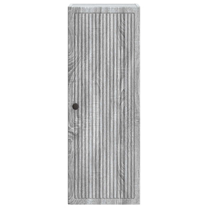 vidaXL Wall-Mounted Cabinet Grey Sonoma 33 x 34.5 x 90 cm 4