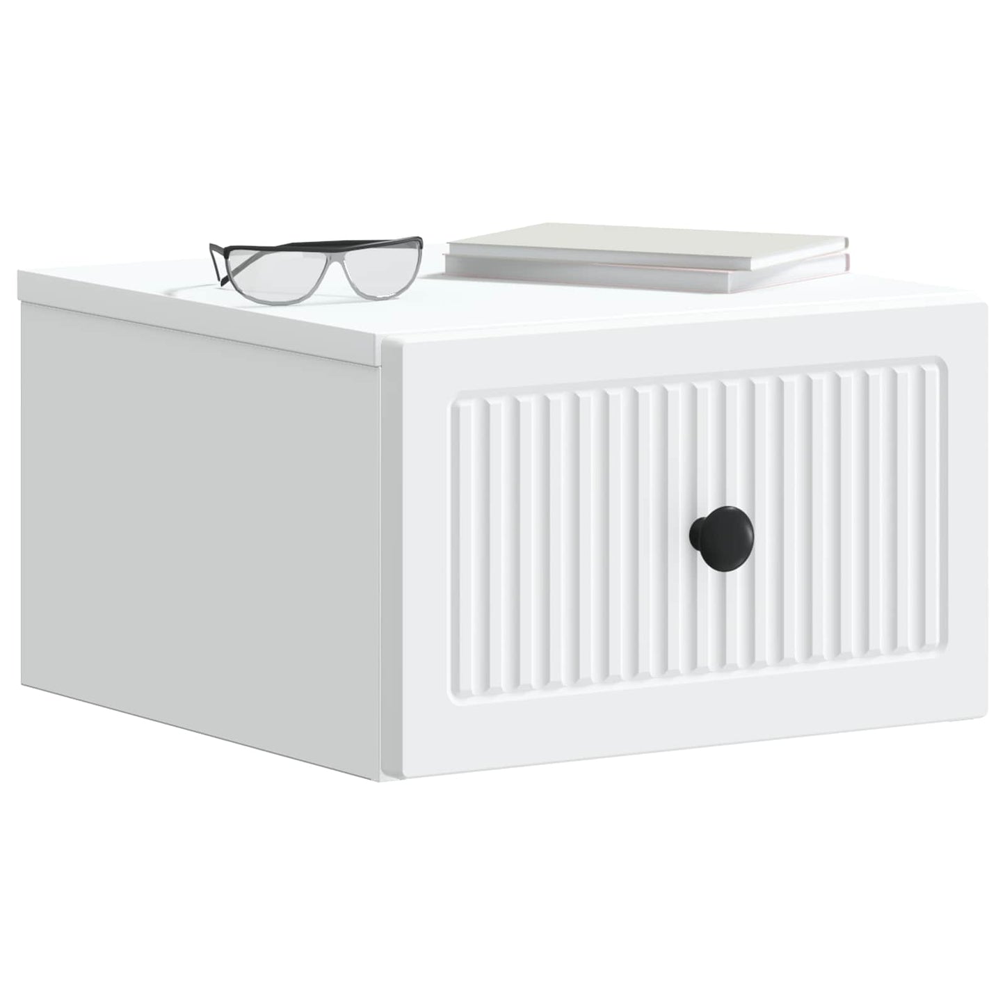 vidaXL Wall-Mounted Bedside Cabinet 2 pcs White 33 x 34.5 x 20 cm 3