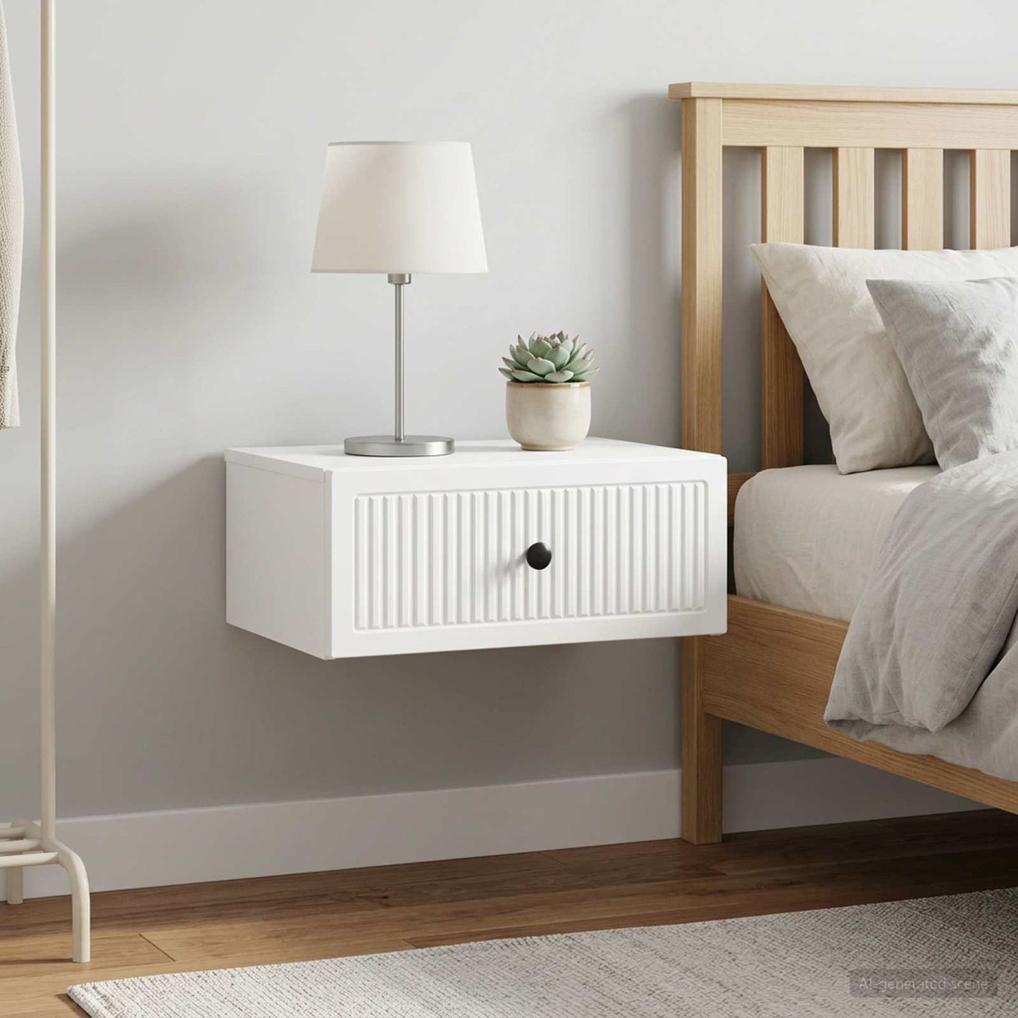 vidaXL Bedside Cabinet 2 pcs White 49 x 34.5 x 20 cm Engineered Wood 1
