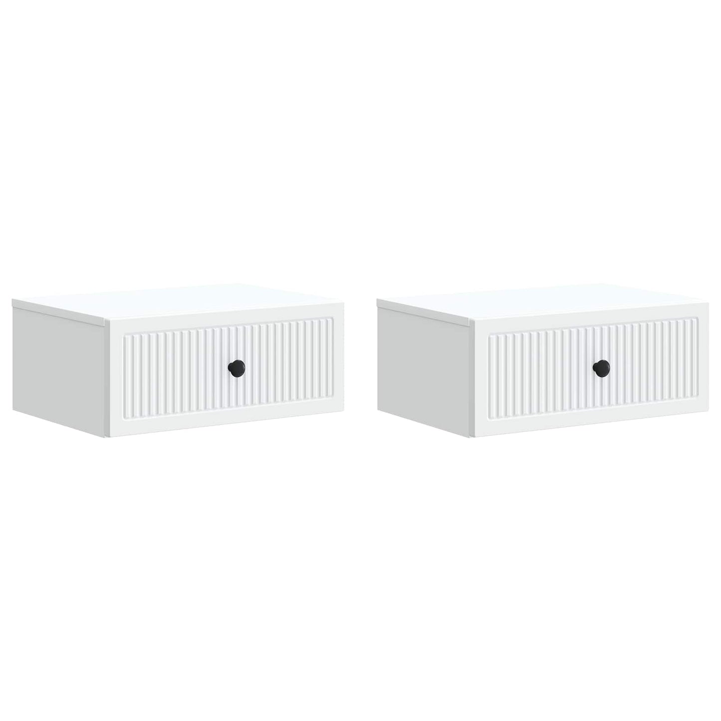 vidaXL Bedside Cabinet 2 pcs White 49 x 34.5 x 20 cm Engineered Wood 2