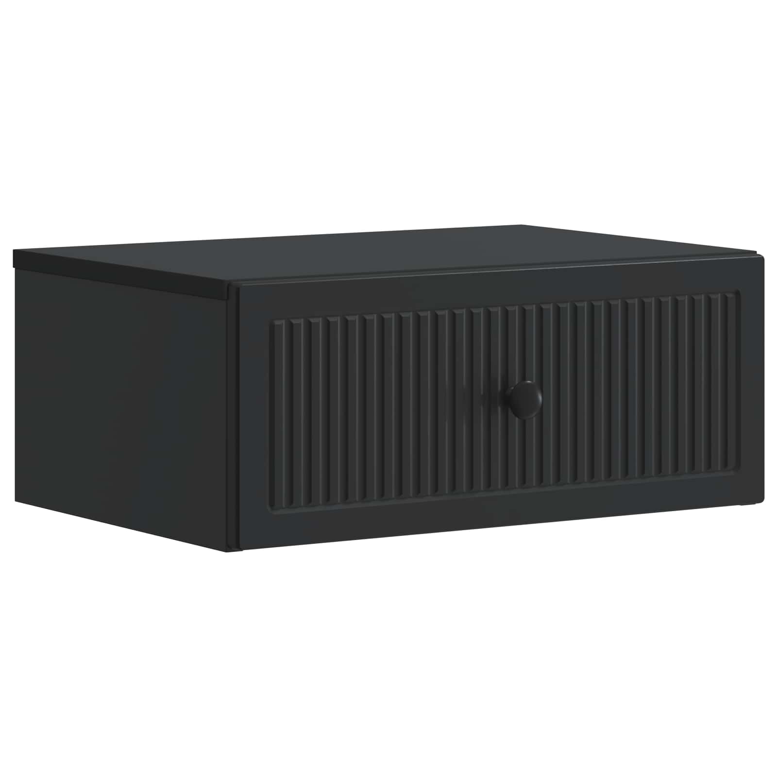 vidaXL Bedside Cabinet 2 pcs Black 49 x 34.5 x 20 cm Engineered Wood 5