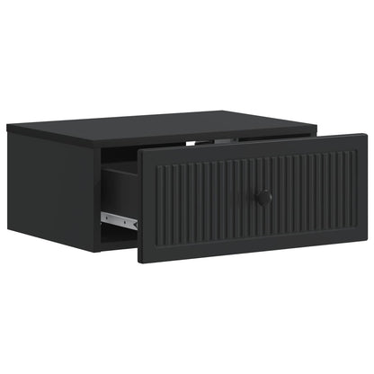 vidaXL Bedside Cabinet 2 pcs Black 49 x 34.5 x 20 cm Engineered Wood 6