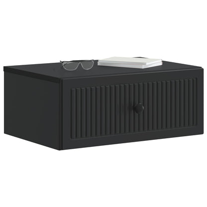 vidaXL Bedside Cabinet 2 pcs Black 49 x 34.5 x 20 cm Engineered Wood 3