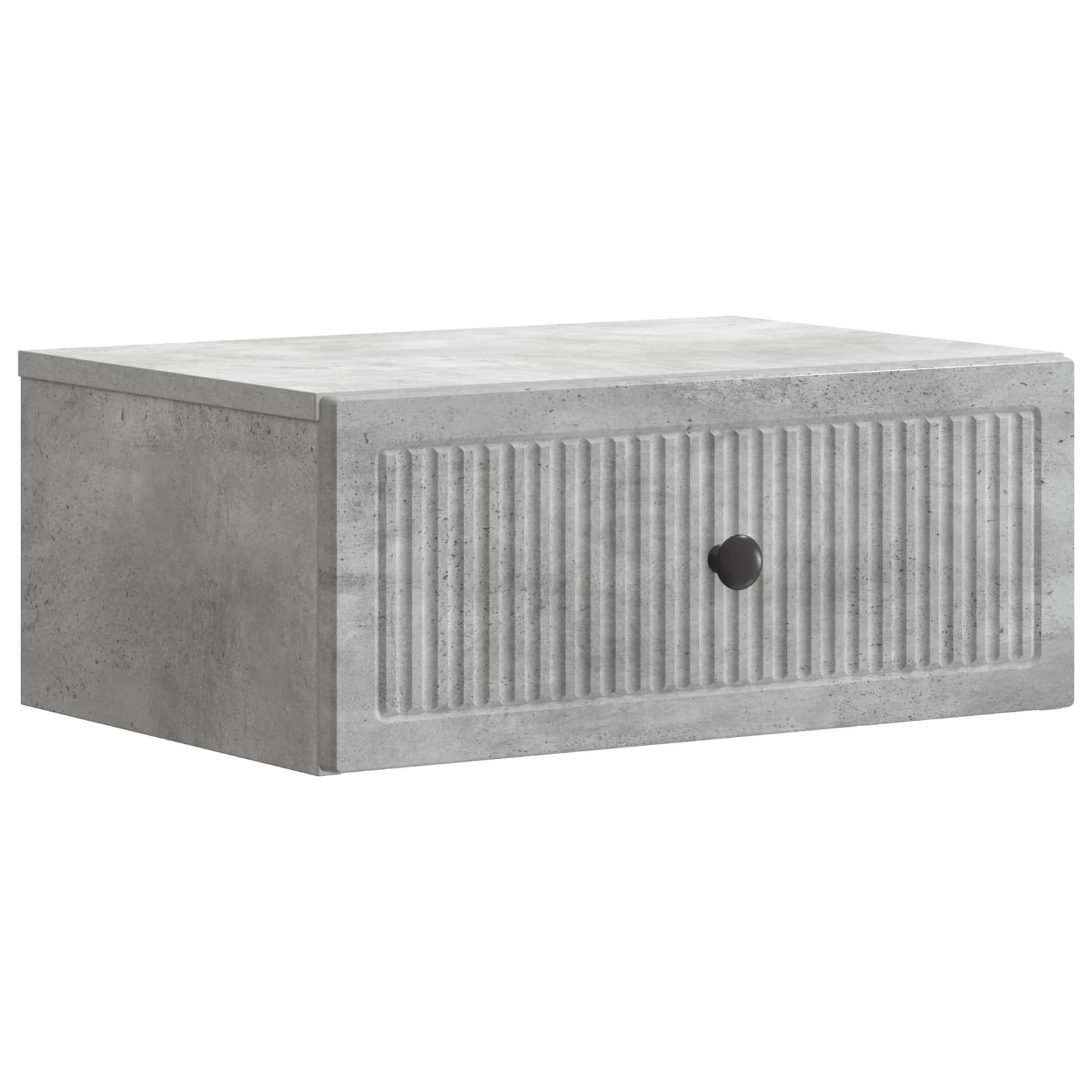 vidaXL Bedside Cabinet 2 pcs Concrete Grey 49 x 34.5 x 20 cm 5