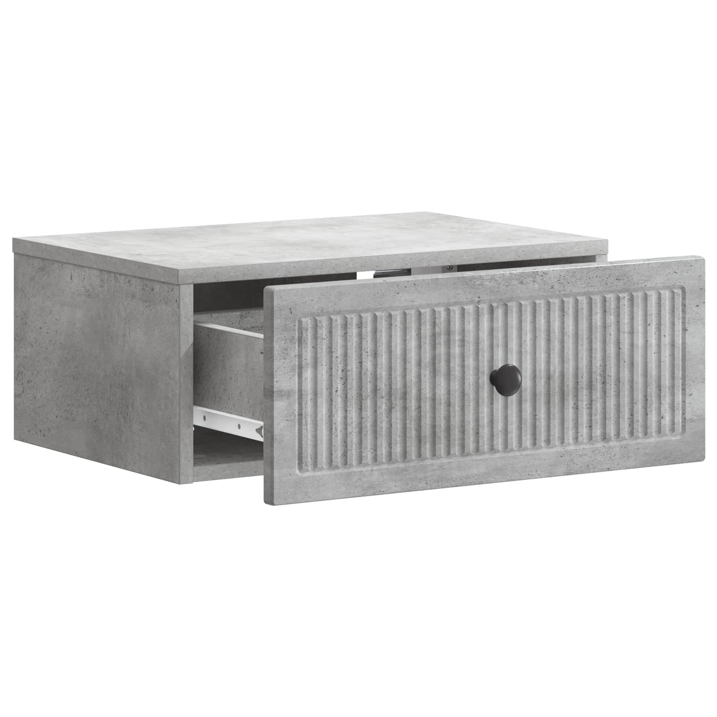 vidaXL Bedside Cabinet 2 pcs Concrete Grey 49 x 34.5 x 20 cm 6