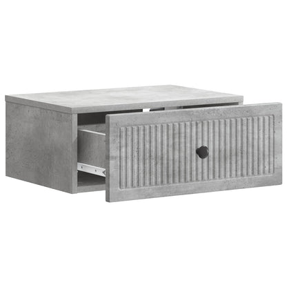 vidaXL Bedside Cabinet 2 pcs Concrete Grey 49 x 34.5 x 20 cm 6