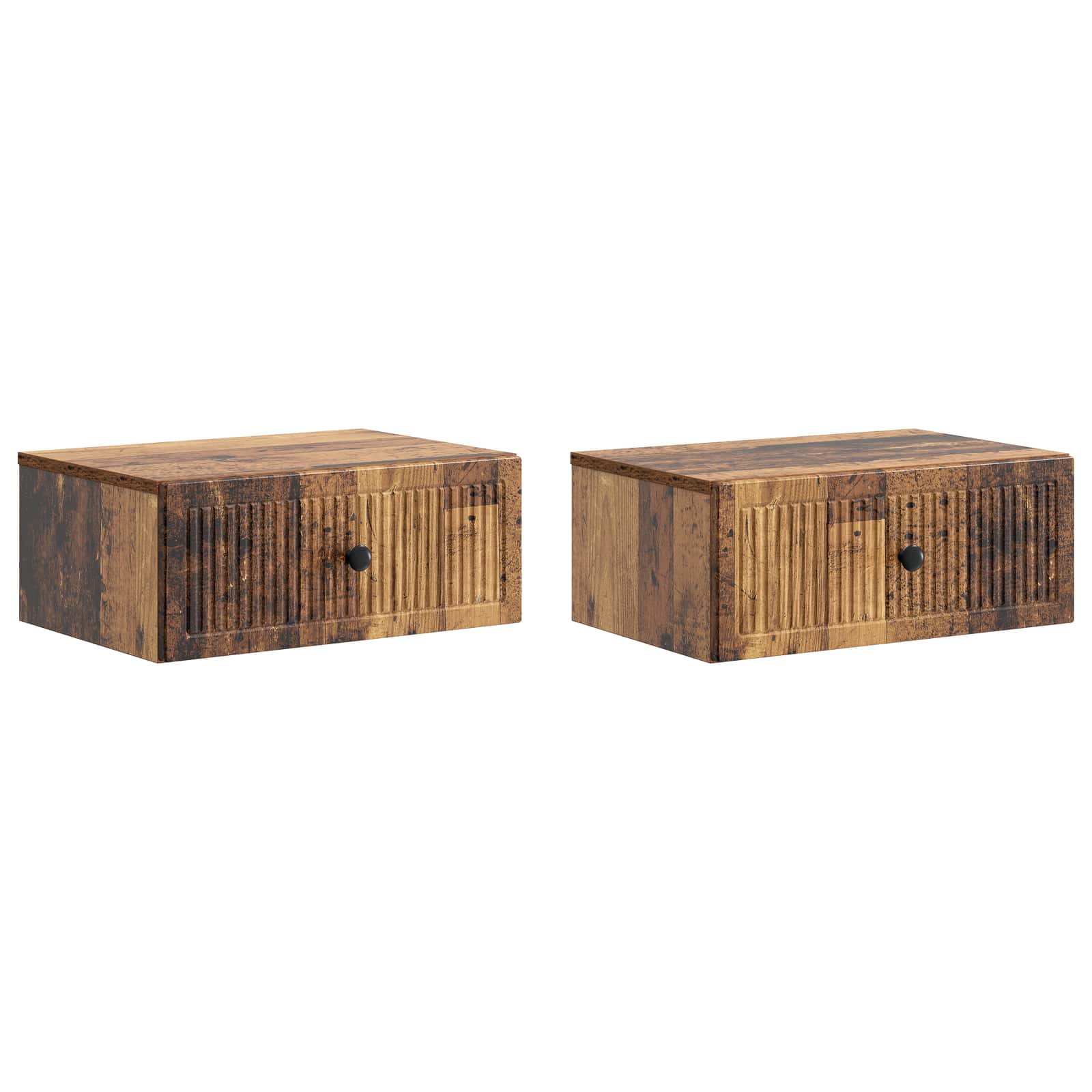 vidaXL Bedside Cabinet 2 pcs Old Wood 49 x 34.5 x 20 cm 2