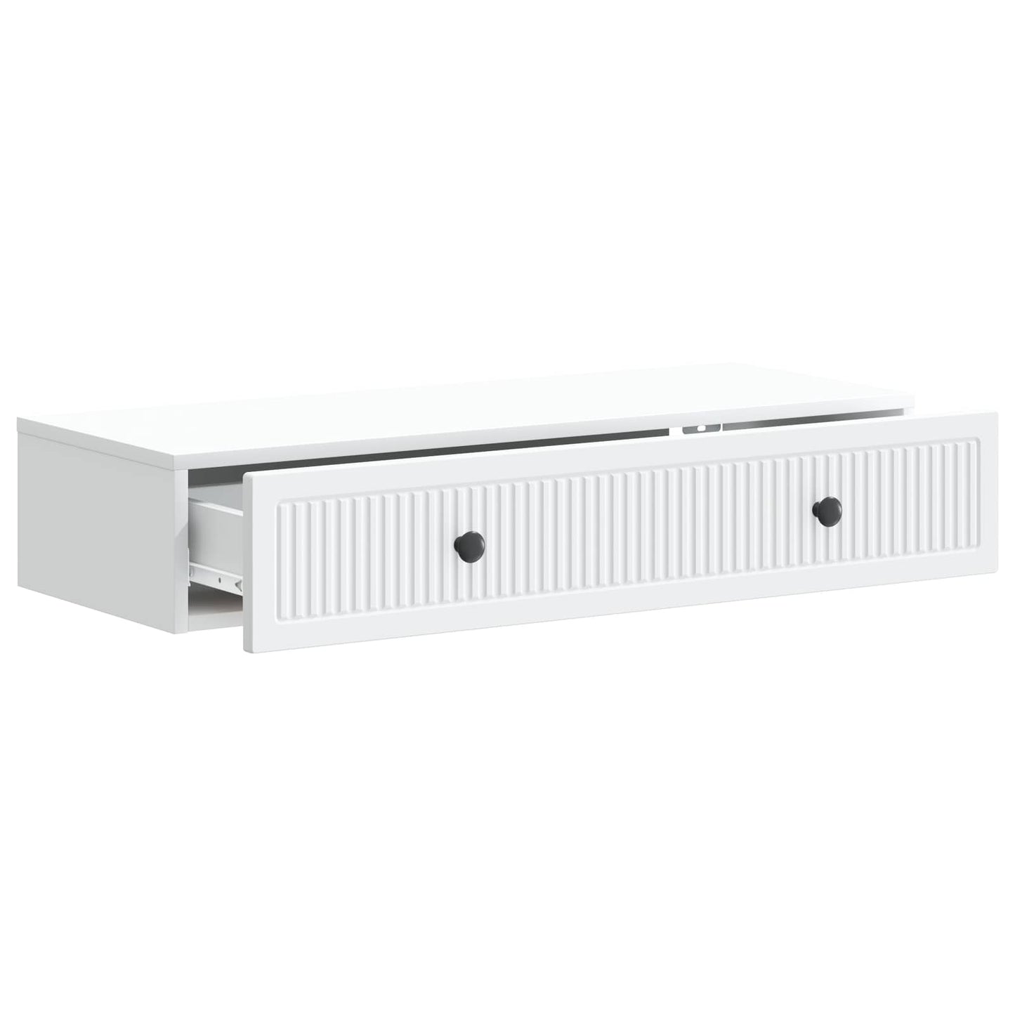 vidaXL Wall-Mounted Side Table Wall-mounted White 87.5 x 34.5 x 17 cm 4