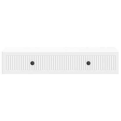 vidaXL Wall-Mounted Side Table Wall-mounted White 87.5 x 34.5 x 17 cm 5