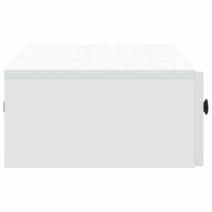 vidaXL Wall-Mounted Side Table Wall-mounted White 87.5 x 34.5 x 17 cm 6