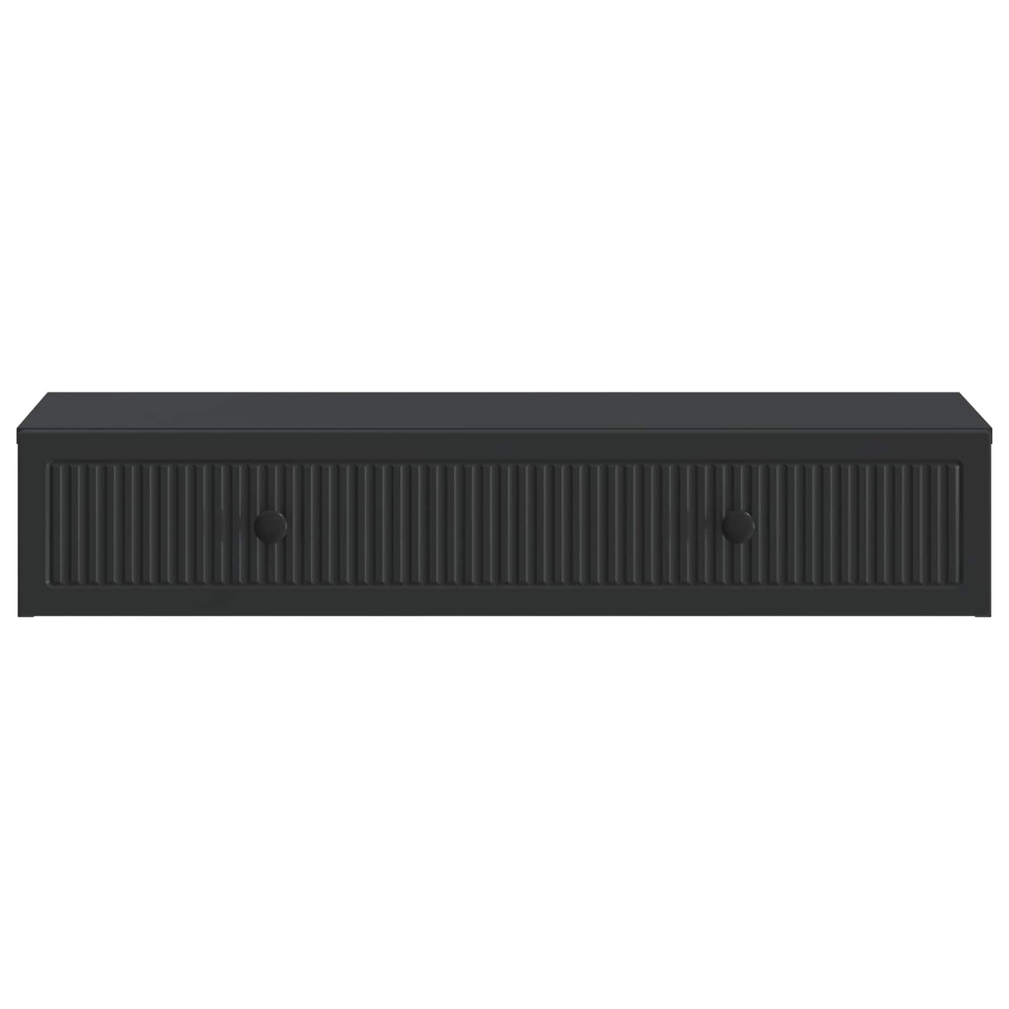 vidaXL Wall-Mounted Side Table Wall-mounted Black 87.5 x 34.5 x 17 cm 5