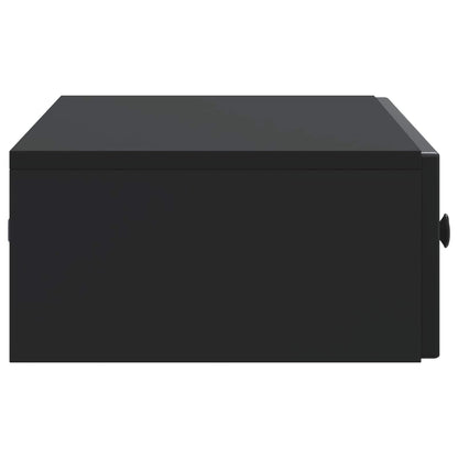 vidaXL Wall-Mounted Side Table Wall-mounted Black 87.5 x 34.5 x 17 cm 6