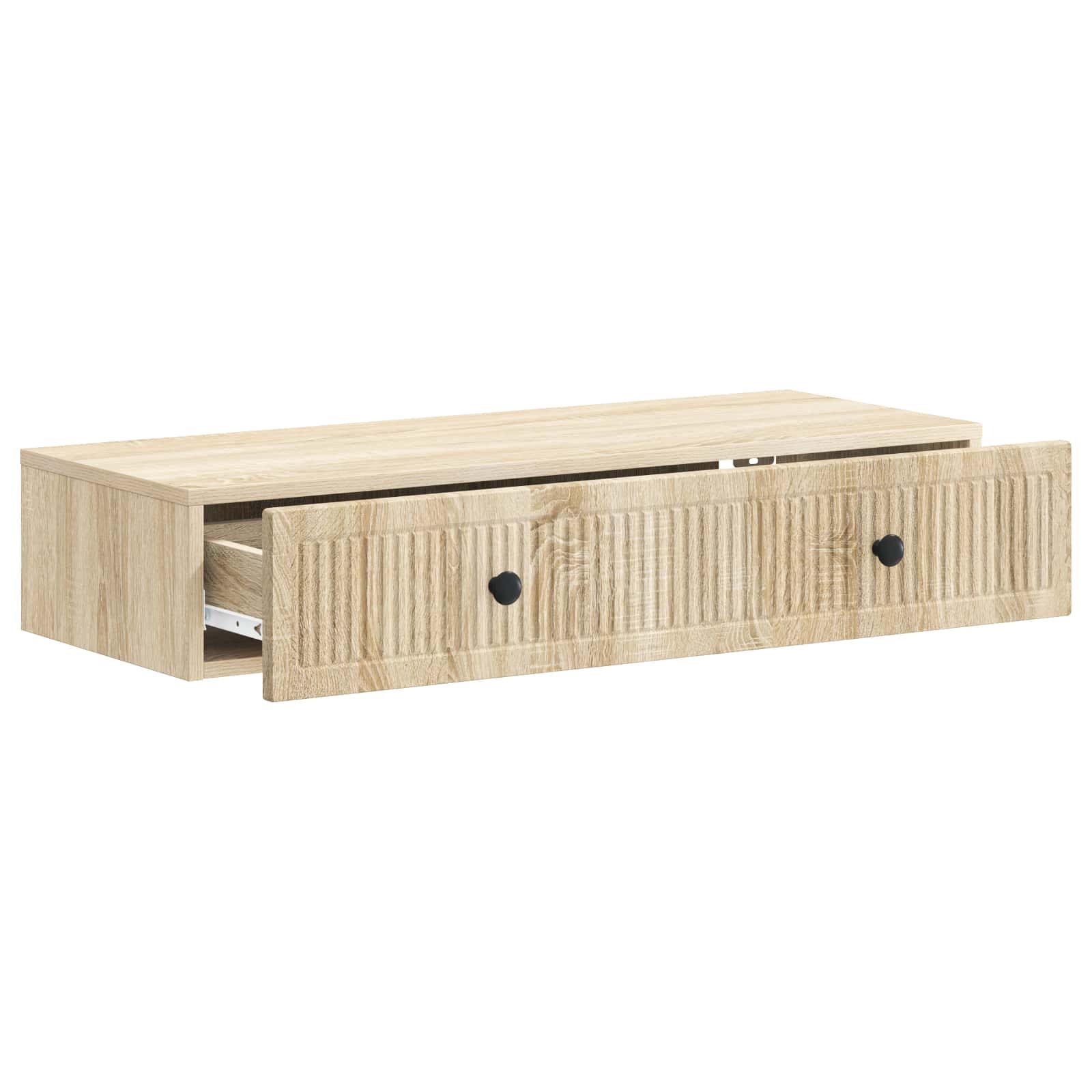 vidaXL Wall-Mounted Side Table Sonoma Oak 87.5 x 34.5 x 17 cm 4