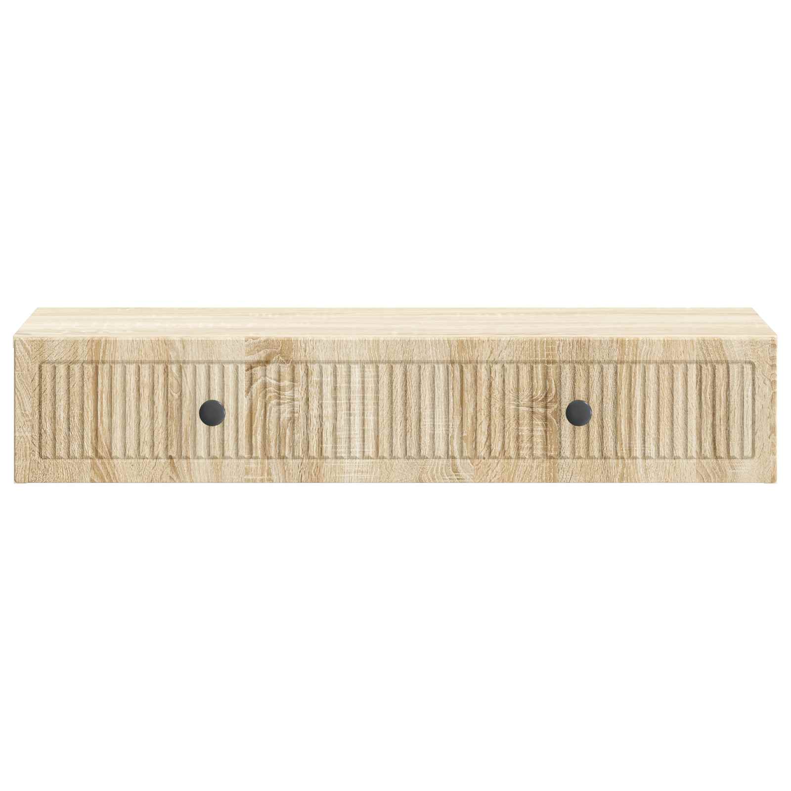 vidaXL Wall-Mounted Side Table Sonoma Oak 87.5 x 34.5 x 17 cm 5