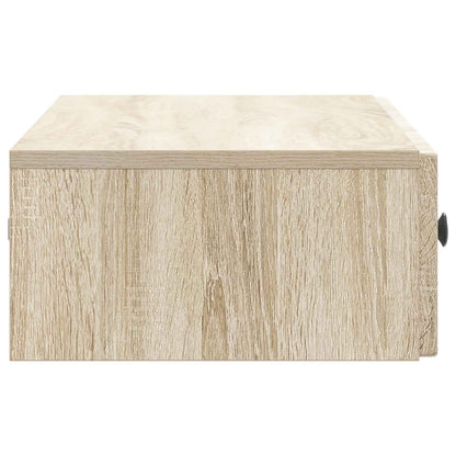 vidaXL Wall-Mounted Side Table Sonoma Oak 87.5 x 34.5 x 17 cm 6