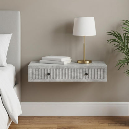 vidaXL Wall-Mounted Side Table Engineered Wood