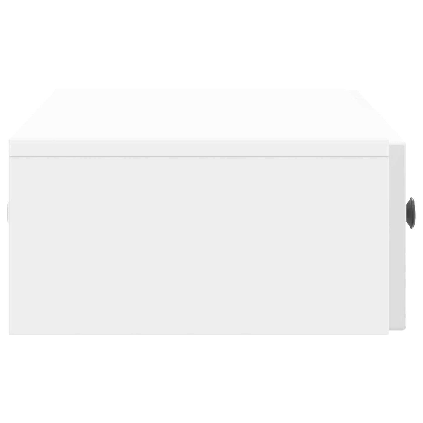 vidaXL Wall-Mounted Side Table High Gloss White 87.5 x 34.5 x 17 cm 6