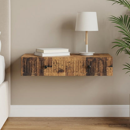 vidaXL Wall-Mounted Side Table Engineered Wood
