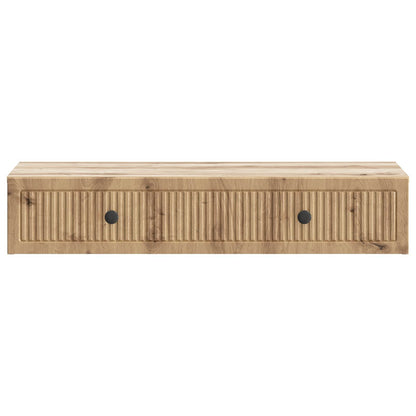 vidaXL Wall-Mounted Side Table 87.5 x 34.5 x 17 cm Engineered Wood 5