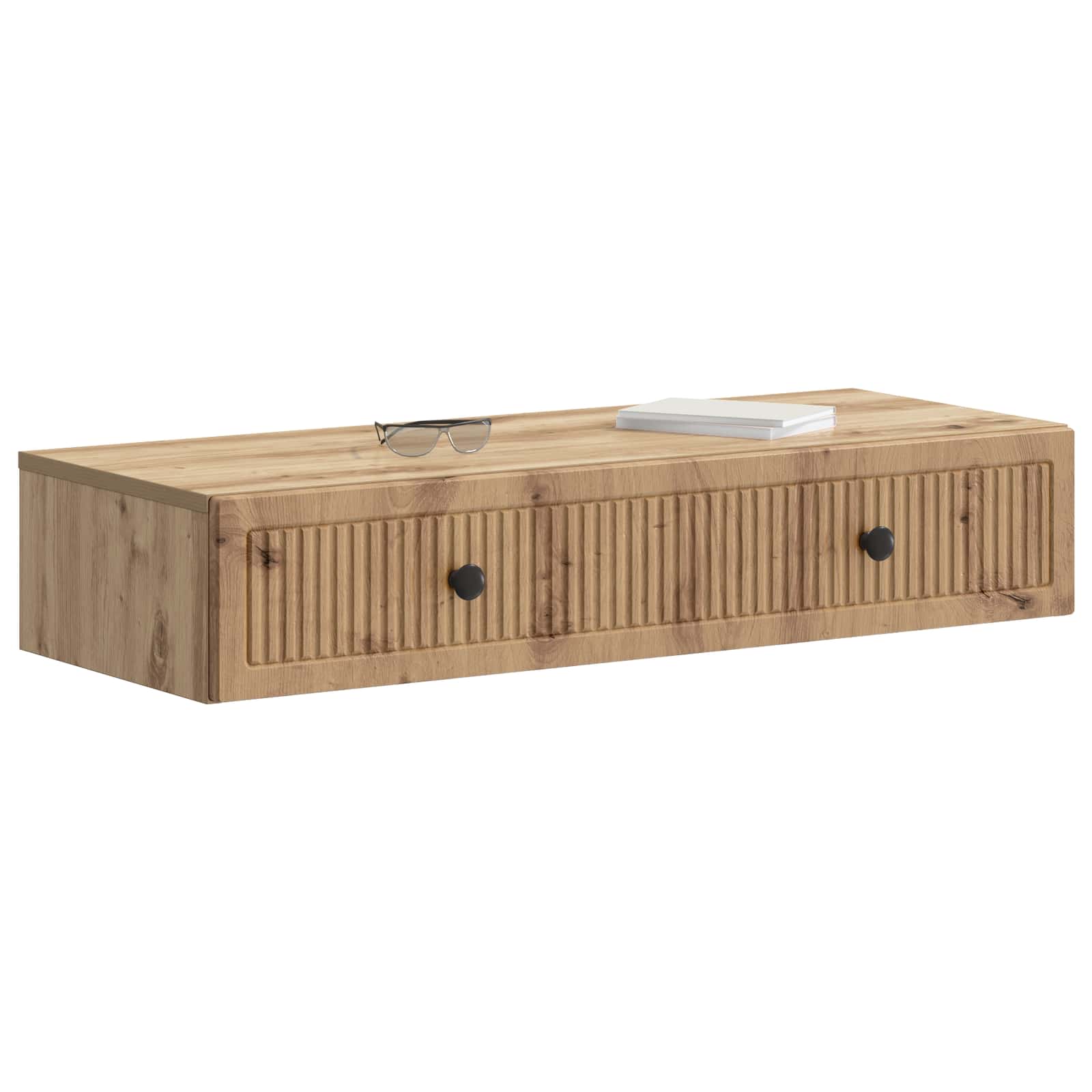 vidaXL Wall-Mounted Side Table 87.5 x 34.5 x 17 cm Engineered Wood 3