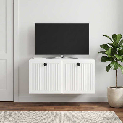 vidaXL Wall-Mounted TV Cabinet High Gloss White 59.5 x 41 x 30 cm 1