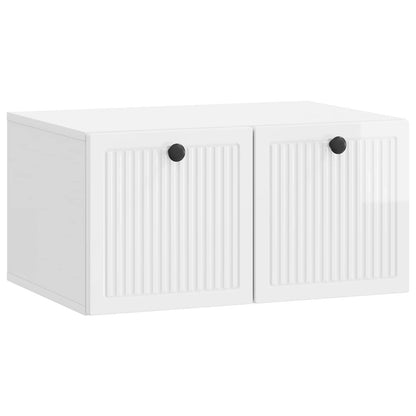 vidaXL Wall-Mounted TV Cabinet High Gloss White 59.5 x 41 x 30 cm 2