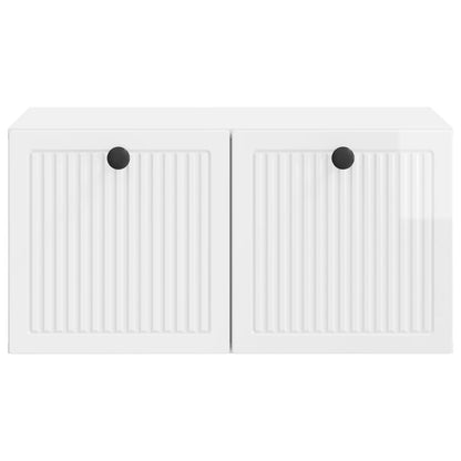 vidaXL Wall-Mounted TV Cabinet High Gloss White 59.5 x 41 x 30 cm 6