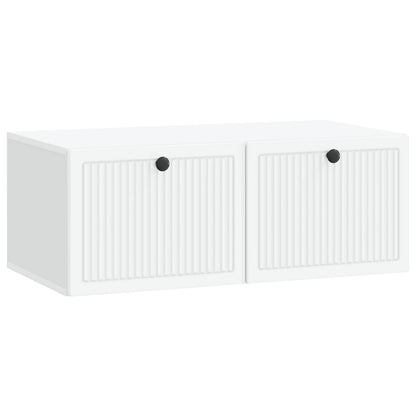 vidaXL Wall-Mounted TV Cabinet White 78.5 x 41 x 30 cm Engineered Wood 2