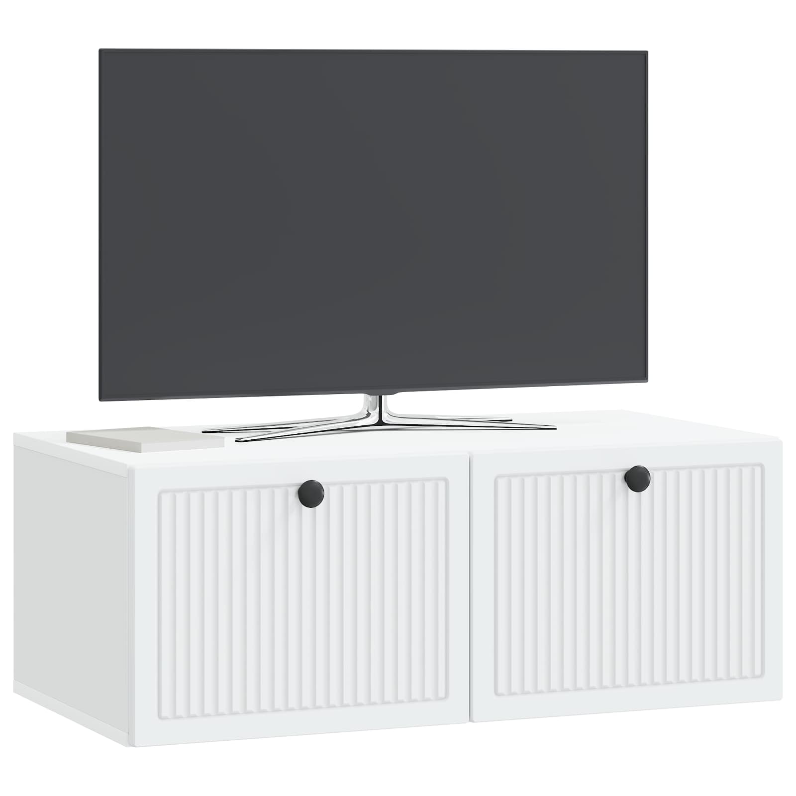 vidaXL Wall-Mounted TV Cabinet White 78.5 x 41 x 30 cm Engineered Wood 3