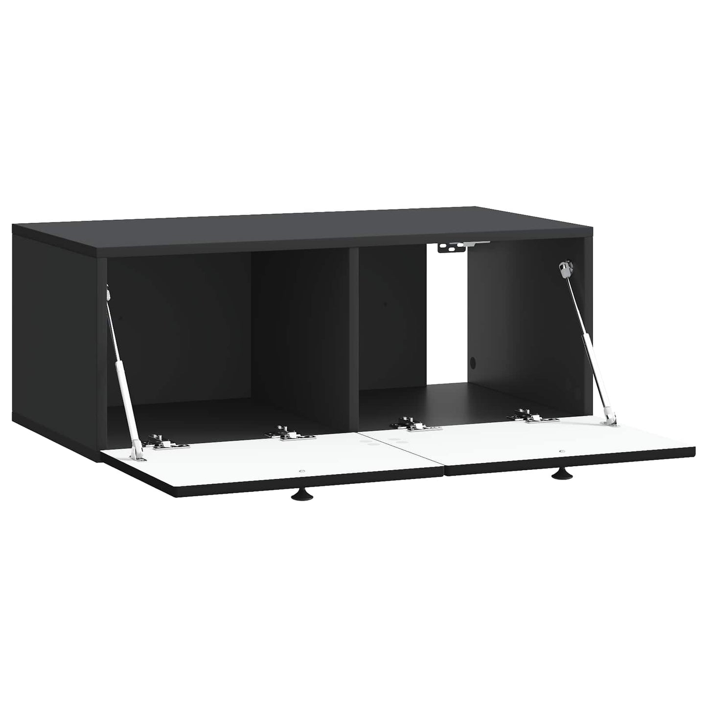 vidaXL Wall-Mounted TV Cabinet Black 78.5 x 41 x 30 cm Engineered Wood 5