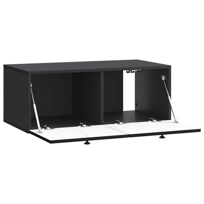 vidaXL Wall-Mounted TV Cabinet Black 78.5 x 41 x 30 cm Engineered Wood 5