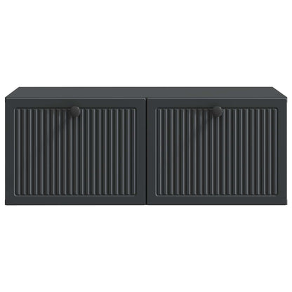 vidaXL Wall-Mounted TV Cabinet Black 78.5 x 41 x 30 cm Engineered Wood 6