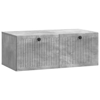 vidaXL Wall-Mounted TV Cabinet Concrete Grey 78.5 x 41 x 30 cm 2