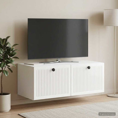 vidaXL Wall-Mounted TV Cabinet High Gloss White 78.5 x 41 x 30 cm 4