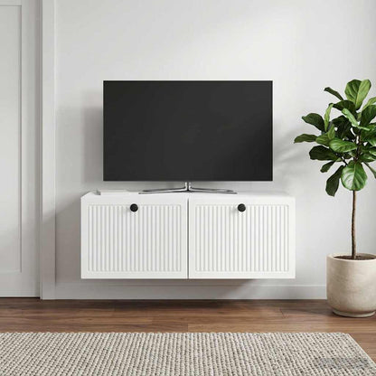 vidaXL Wall-Mounted TV Cabinet High Gloss White 78.5 x 41 x 30 cm 1