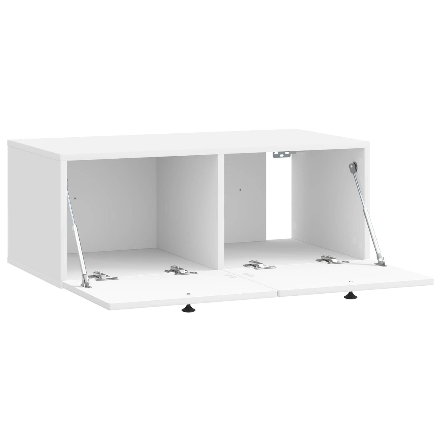 vidaXL Wall-Mounted TV Cabinet High Gloss White 78.5 x 41 x 30 cm 5