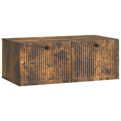 vidaXL Wall-Mounted TV Cabinet Smoked Oak 78.5 x 41 x 30 cm 2