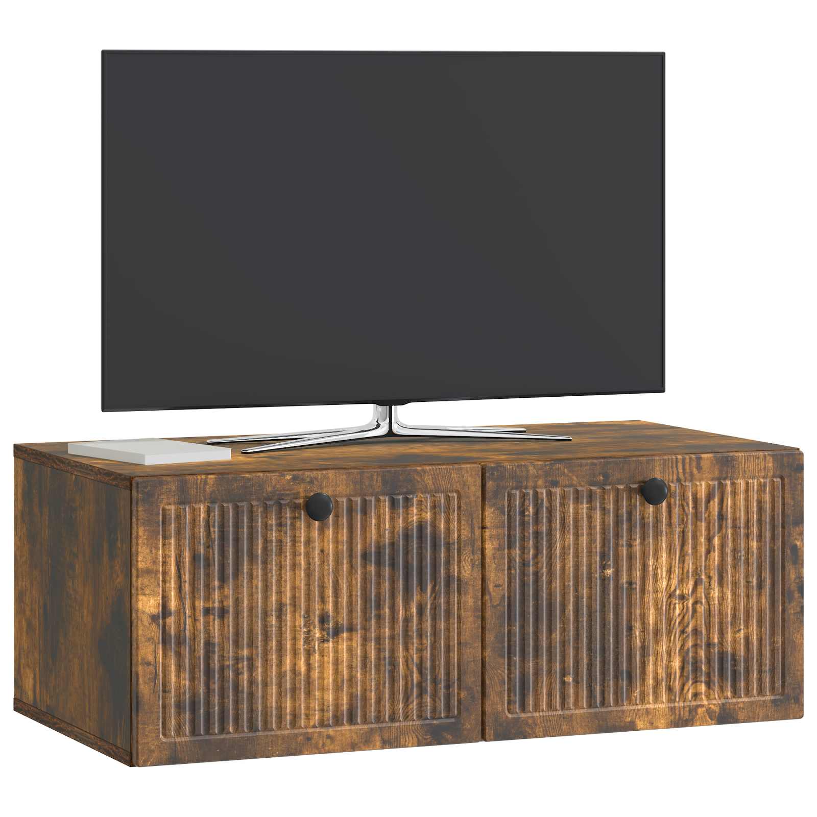 vidaXL Wall-Mounted TV Cabinet Smoked Oak 78.5 x 41 x 30 cm 3