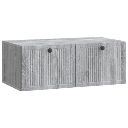 vidaXL Wall-Mounted TV Cabinet Grey Sonoma 78.5 x 41 x 30 cm 2