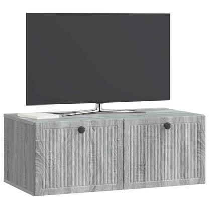 vidaXL Wall-Mounted TV Cabinet Grey Sonoma 78.5 x 41 x 30 cm 3