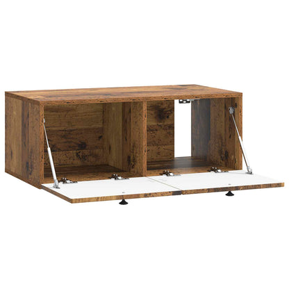 vidaXL Wall-Mounted TV Cabinet Wall-mounted Old Wood 78.5 x 41 x 30 cm 5