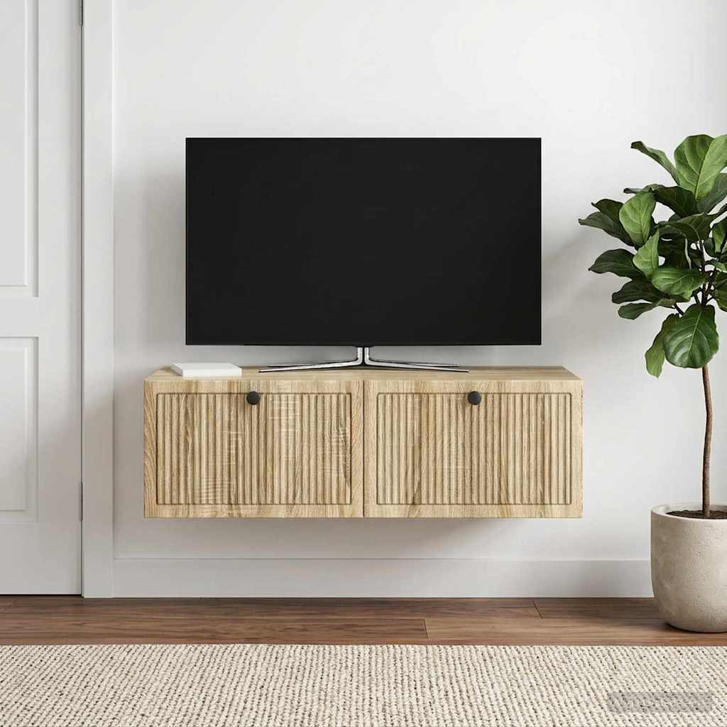 Wall-Mounted TV Cabinet 98 x 41 x 30 cm Depth 41 cm Width 98 cm Sonoma oak