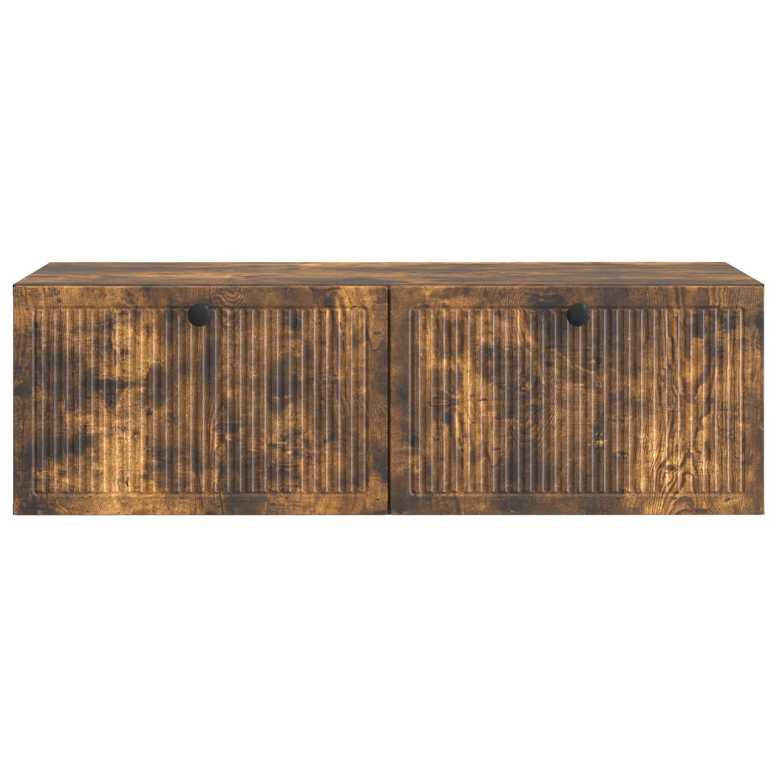 vidaXL Wall-Mounted TV Cabinet Wall-mounted Smoked Oak 98 x 41 x 30 cm 6