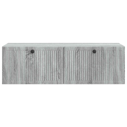 vidaXL Wall-Mounted TV Cabinet Grey Sonoma 98 x 41 x 30 cm 6