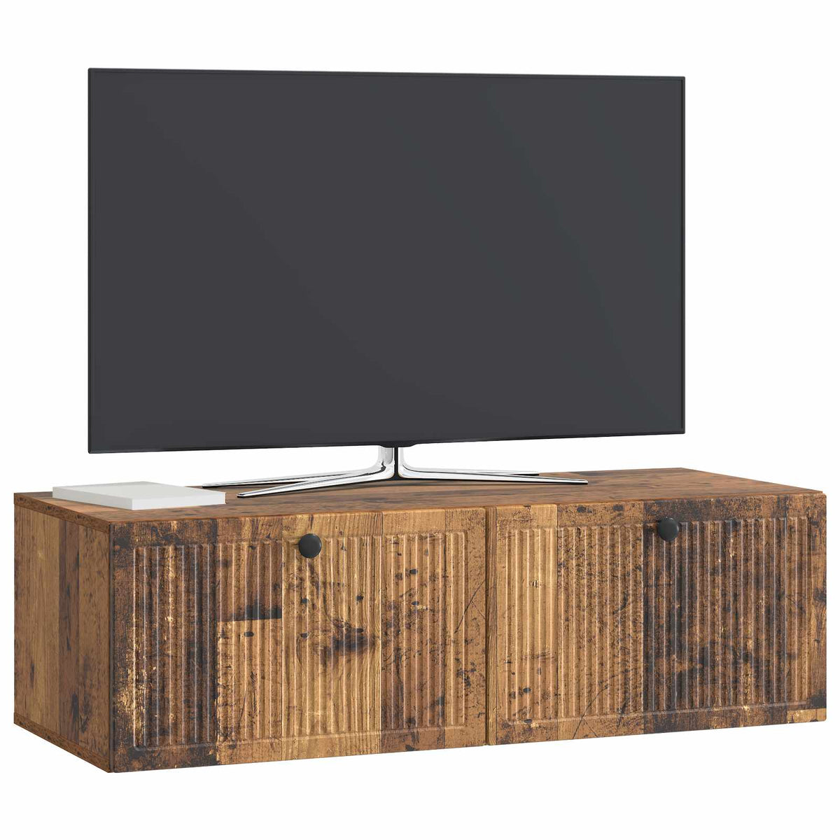 Wall-Mounted TV Cabinet 98 x 41 x 30 cm Depth 41 cm Width 98 cm Old wood
