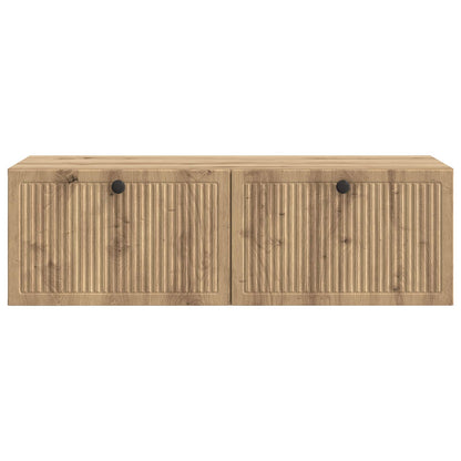 vidaXL Wall-Mounted TV Cabinet 98 x 41 x 30 cm Artisan Oak 6