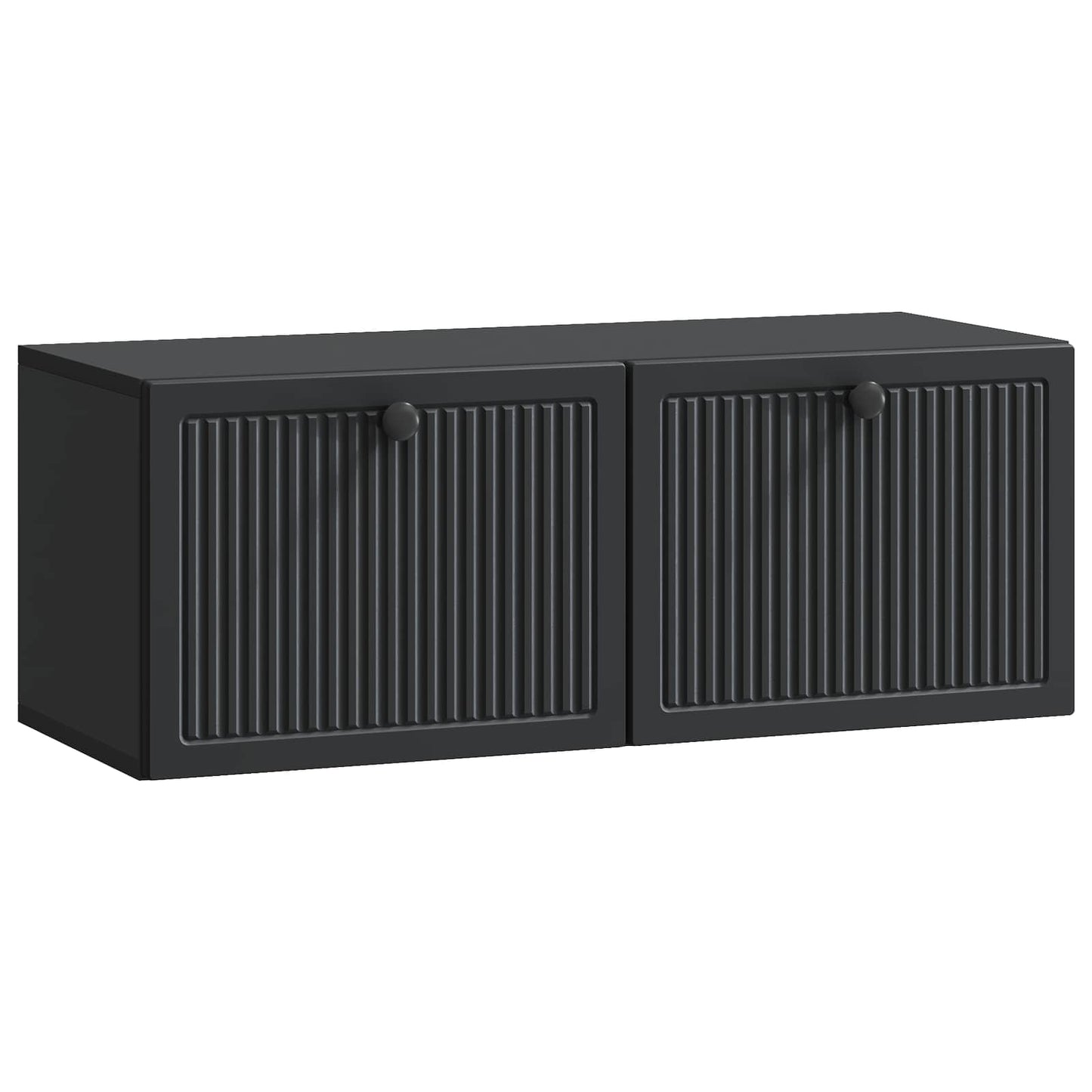 vidaXL Wall-Mounted TV Cabinet Black 78.5 x 31 x 30 cm Engineered Wood 2