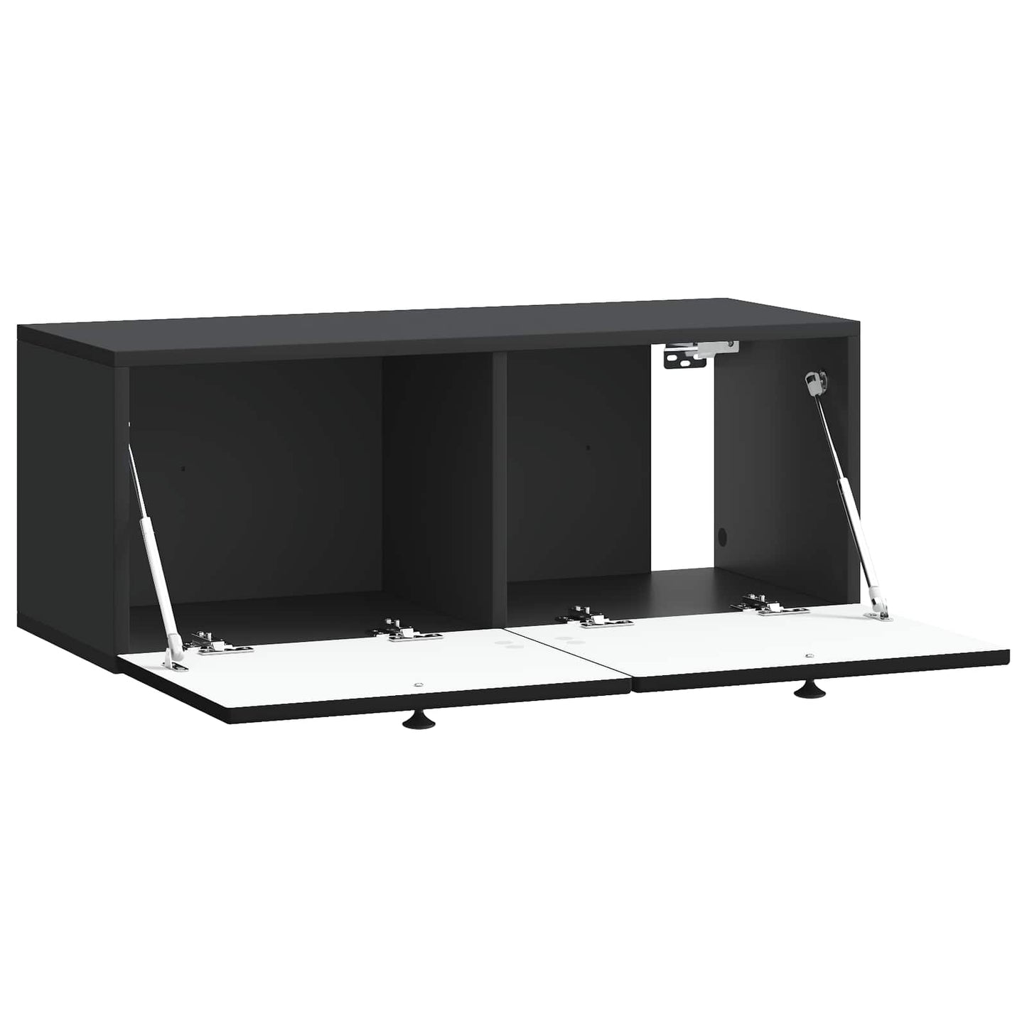vidaXL Wall-Mounted TV Cabinet Black 78.5 x 31 x 30 cm Engineered Wood 5